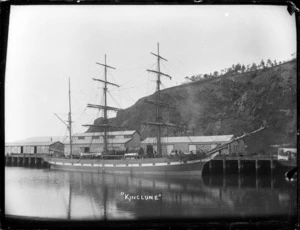 The sailing ship Kinclune at Port Chalmers.