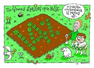 Hodgson, Trace, 1958- :The Greens spring up in polls... 5 August 2013
