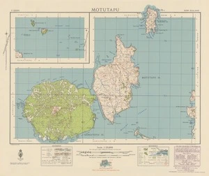 Motutapu [electronic resource] / K.P. Potete June 1942 ; compiled from official surveys, aerial photographs and marine charts.