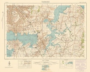 Tamaki [electronic resource] / C.T. Brown, April 1942 ; compiled from official surveys, aerial photographs and marine charts.