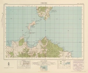Orere [electronic resource] / [drawn by] M. Pirrit ; compiled from official surveys, aerial photographs and marine charts.