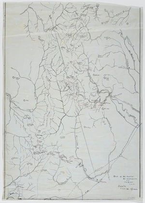 [Creator unknown] :Map of Mt Hector, Mt Holdsworth and the Mitre tracks [ms map]. [ca.1922].