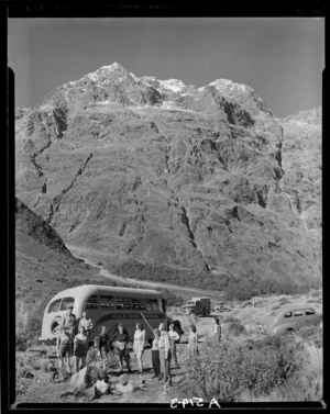 Tourists at Hollyford Valley - Photograph taken by E P Christensen