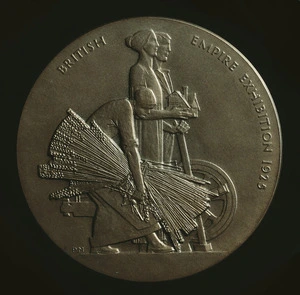 British Empire Exhibition (Wembley ; 1925) :[Bronze medal, with engraving by P.M.]. 1925. [Obverse].