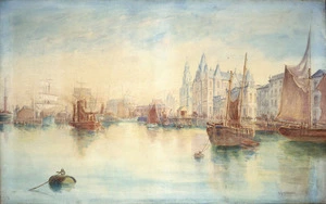 Anderson, Robert N :[Queen's Wharf, Wellington. Between 1887 and 1894?]