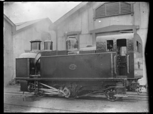 H class steam locomotive, NZR 199, 0-4-2T type, for use on the Fell system on the Rimutaka Incline.