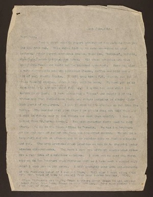 World War One letters