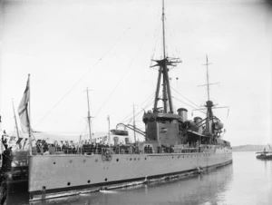 British battlecruiser HMS New Zealand, Lyttelton, Canterbury