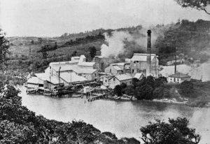 Wilson's cement works on Mahurangi Harbour, near Warkworth