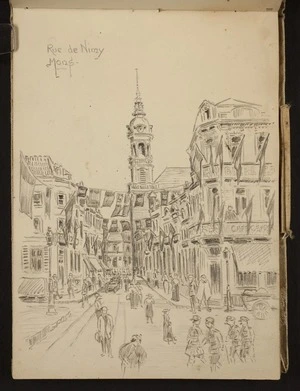 O'Grady, James, 1882?-1956 :Rue de Nimy, Mons [1918-1919]