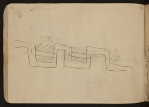 O'Grady, James, 1882?-1956 :[Plan or cross-section of trenches. 1918?]