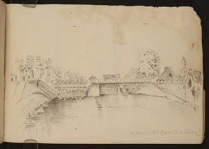 O'Grady, James, 1882?-1956 :Weir, St Quentin Canal [1918]