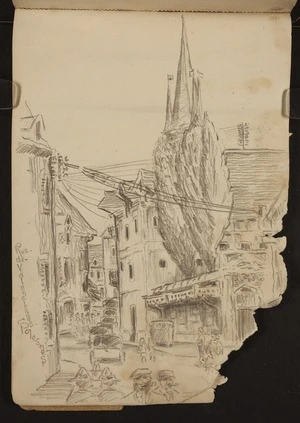 O'Grady, James, 1882?-1956 :Rue de Valenciennes, Solesmes [1918]