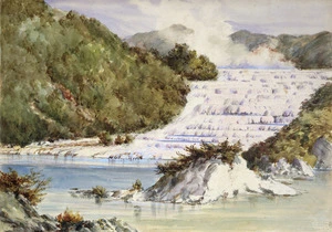 [Barraud, Charles Decimus], 1822-1897 :Otukapuarangi (Pink Terraces), Rotomahana. Jan[uary] 27, 1874(?)