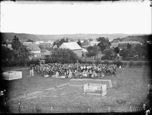 Laying of the foundation stone for the second Christ Church in Wanganui