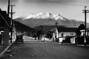 View of Mount Ruapehu taken from Ohakune