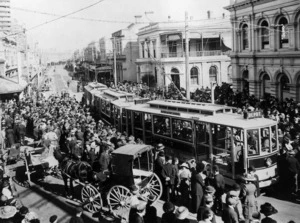 Opening of the Napier tramway system