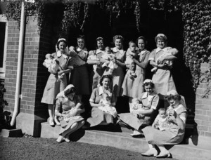 Karitane nurses, probably in Christchurch