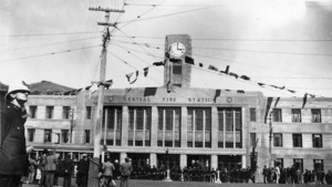 Opening of the Central Fire Station building, Oriental Parade, Wellington