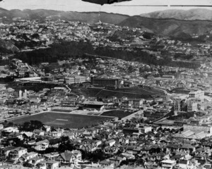 Overlooking Wellington city, particularly the suburb of Mount Cook