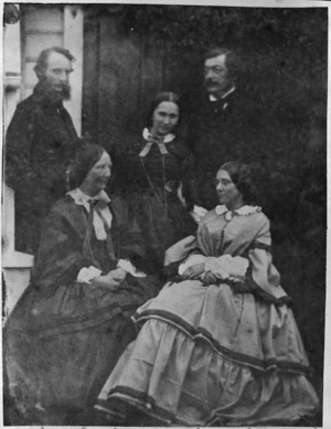 Group comprising Frederick Weld, Filumena Weld, Frances Louisa Tollemache, Sir Charles Clifford and Jessie Cruickshank Crawford