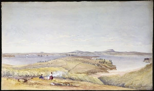 [Johnston, John Tremenhere fl 1860s :[View across Waitemata Harbour from the North Shore. 1864 or 1865]
