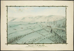 Artist unknown :Valley of Te Wairoa after eruption of Tarawera Mtn. [1886].