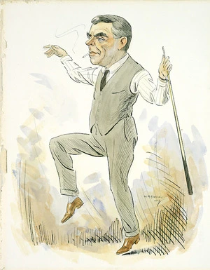 Bowring, Walter Armiger, 1874-1931 :[Caricature of Horace Wilson], 1923