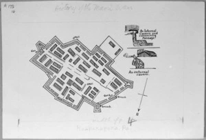 [Messenger, Arthur Herbert], 1877-1962 :Ruapekapeka Pa [1921? Copy of a plan from 1845-1846]