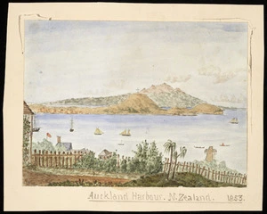 [Bates, Henry Stratton], 1836-1918 :Auckland Harbour, N. Zealand 1853 [ie 1858]