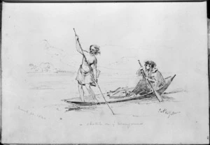 Gilfillan, John Alexander 1793-1863 :A sketch on ye Wanganui. March 20 1844.