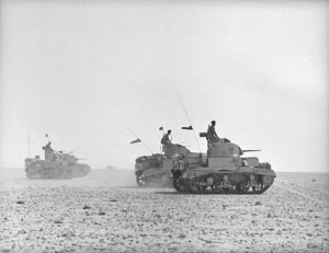 New Zealand tanks, Western Desert, North Africa