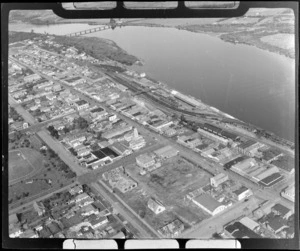 Westport, West Coast Region, showing housing and Buller River