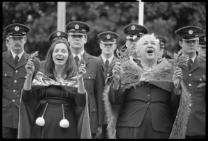Maori women at the opening of Parliament - Photograph taken by Greg King