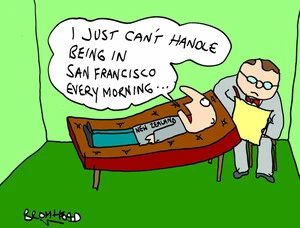 Bromhead, Peter, 1933-:"I just can't handle being in San Francisco every morning..." 24 September 2013
