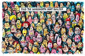 Evans, Malcolm Paul, 1945- :Find The Boat Builder. 25 September 2013