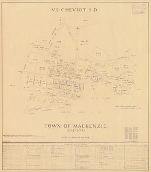 Town of Mackenzie (Cheviot) [electronic resource] / G.A.W. April 1951.