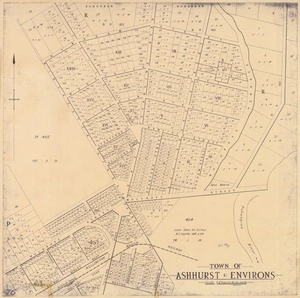 Town of Ashhurst & environs [electronic resource] / W. A. Nicholson.
