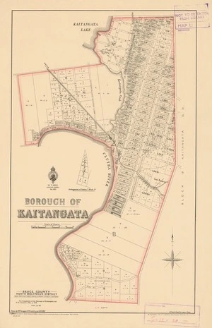 Borough of Kaitangata [electronic resource] / drawn dy [i.e. by] F.W. Flanangan 1876, additions S.A.P. 1922.