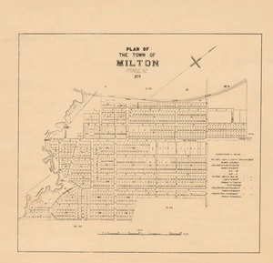 Plan of the town of Milton, Otago, NZ [electronic resource].