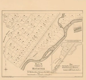 Block  VII, township of Mataura [electronic resource] / G.F. Richardson, Surveyor Novr,, 1874 ; drawn by F.W. Flanagan, March 1875.