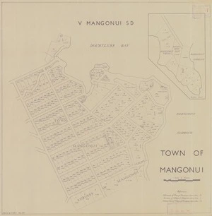 Town of Mangonui [electronic resource] / drawn by C.A. Putt, May 1951.