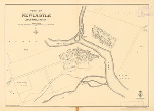 Town of Newcastle [electronic resource] : Lower Wanaka District / drawn by A.H. Saunders,  D. Barron, chief surveyor, Otago.