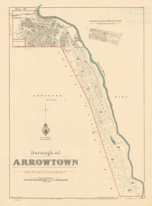 Borough of Arrowtown [electronic resource] / A.J. Morrison, Octr 1924 ; R.S. Galbraith, Chief Surveyor, Otago.