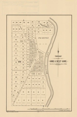 Township of Gore & West Gore [electronic resource] surveyed by G.F. Richardson, Jun. 1874 ; drawn by W.J. Percival, Aug. 20. 1874.