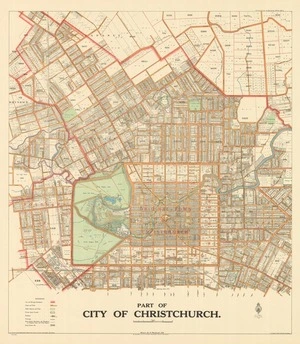Christchurch & environs [electronic resource] / drawn by E Pfankuch.