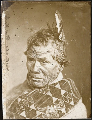 Portrait of Hakiaha, Waikato - Photograph taken by Pulman Studio, Auckland