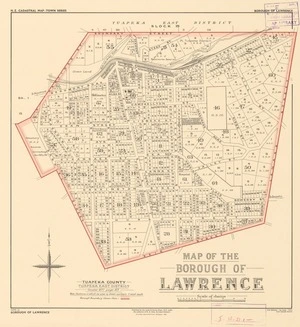 Map of the borough of Lawrence [electronic resource].