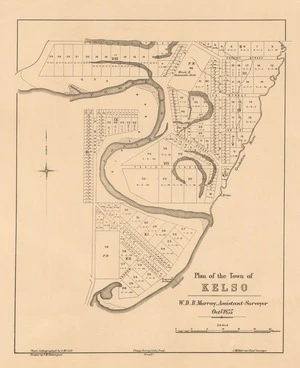 Plan of the town of Kelso [electronic resource] W.D.B. Murray, assistant surveyor, Octr. 1875 ; photo-lithographed by A. McColl ; drawn by  F.W. Flanagan ; J. McKerrow, chief surveyor.