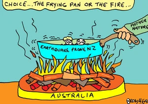 Bromhead, Peter, 1933-:Choice... the frying pan or the fire... 24 October 2013